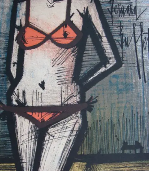 Bernard Buffet (after) - Papillon Rouge et Jaune