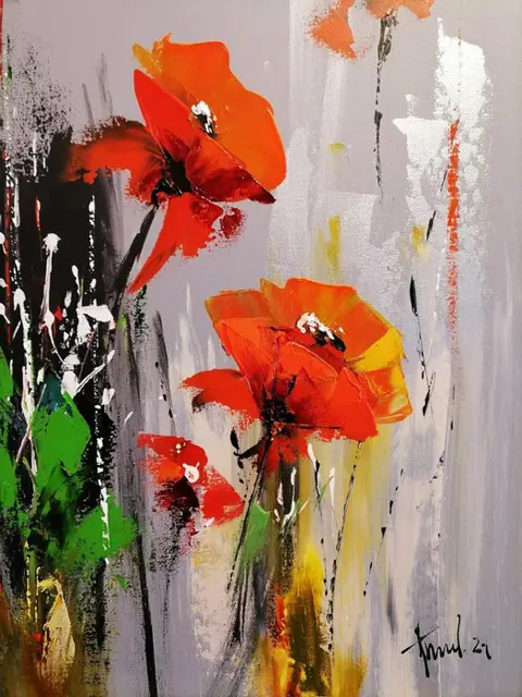 Alfred Anioł (1967) - Red poppies