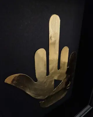 Robert Mars - Unique 23ct Gold Leaf crafted Artwork "A Milion F*ck You's"