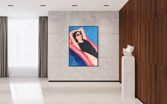 Anne Dias (1985) - Color Block in the swimming pool (XXL)