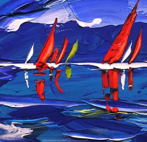 Olivier Pfleger - Du turquoise au bleu cobalt