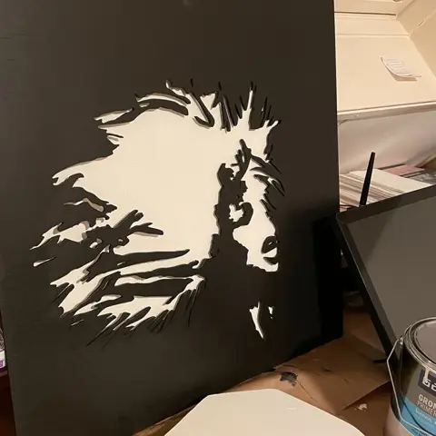 Arwin Kortleever (1961) - Tina Turner - 3D wooden portrait