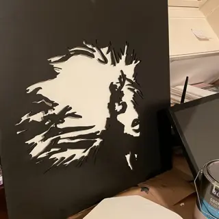 Arwin Kortleever (1961) - Tina Turner - 3D wooden portrait