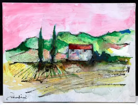 Pio Serafini (1951) - Due cipressi