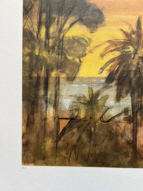 Alberto Sughi (1928-2012) - Paesaggio solitario con palme