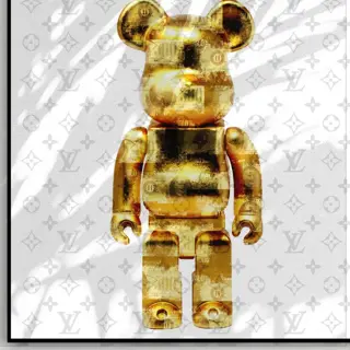 DALUXE ART - Louis Vuitton x Gold Bearbrick