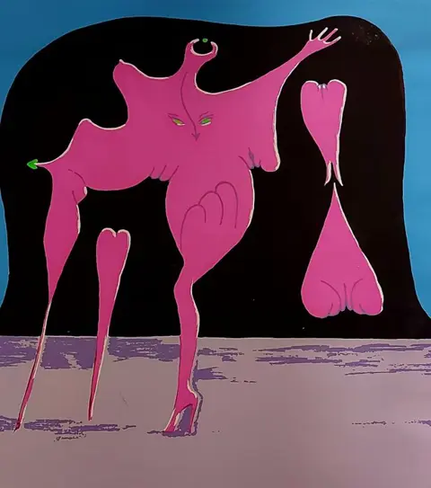 Maurice Henry (1907-1984) - Paesaggio femminile