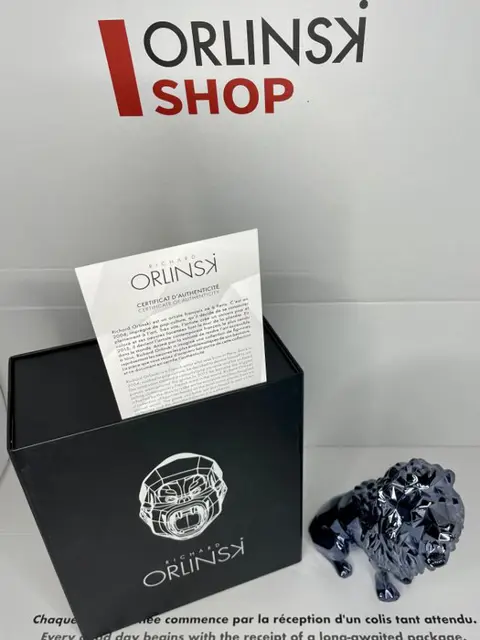 Richard Orlinski (1966) - ROARING LION SPIRIT (Pétrole Edition)