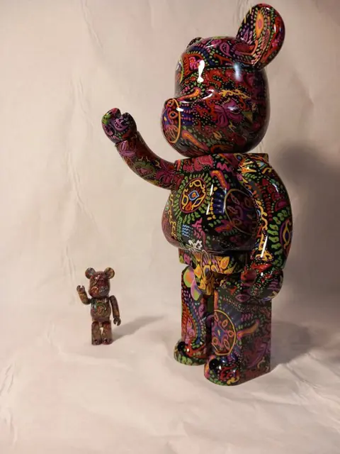 Medicom Toy Be@rbrick - Psychedelic Paisley Bearbrick 400% + 100%