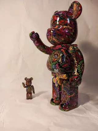 Medicom Toy Be@rbrick - Psychedelic Paisley Bearbrick 400% + 100%
