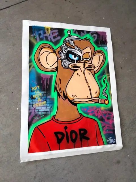 Hipo (1988) - Bored Ape Yacht Club X Dior #graffiti