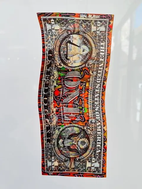 Karl Lagasse (1981) - TABLEAU - ONE DOLLAR KL15 - Vendu sans prix de réserve