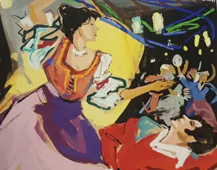 Ercole Brini (1907-1989) - Ballerini di Flamenco