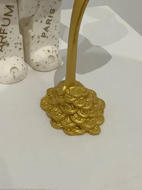 Art'Pej - Bearbrick Chanel Gold with Coffee