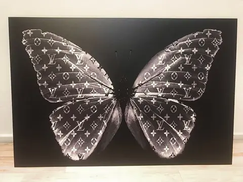 AmsterdamArts (XXI) - Big Louis Vuitton diamond butterfly