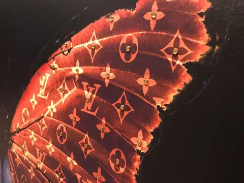AmsterdamArts (XXI) - Big Louis Vuitton diamond butterfly