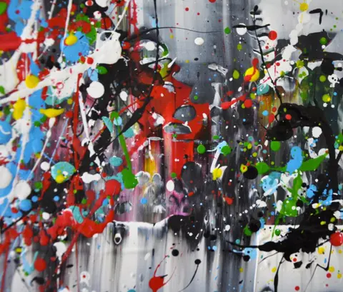 Jana Noldin - Abstract Artwork JN240223 " Colors of thought"