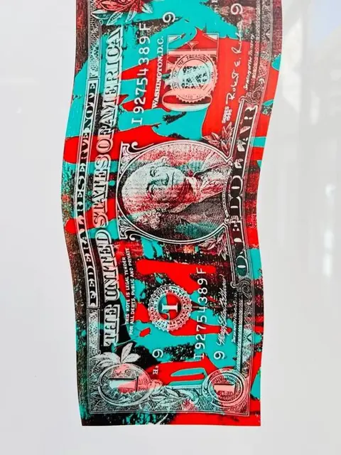 Karl Lagasse (1981) - TABLEAU - ONE DOLLAR KL16 - Vendu sans prix de réserve