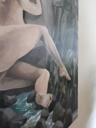 Theo Baas (1959) - Tignes, vrouw met stuwdam