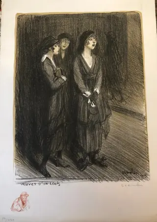 Théophile Alexandre Steinlen (1859-1923) - Veuves d'un Louis