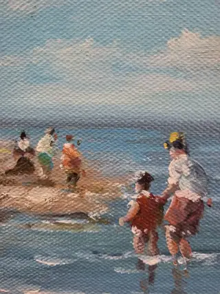 Cristaux Francis (1956) - Fillettes en bord de mer