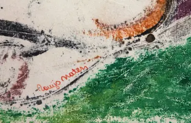 Tonio Nateri (1930-2003) - Meerjungfrau mit Fischen