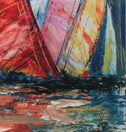Luigi Florio (1958) - La vela rossa