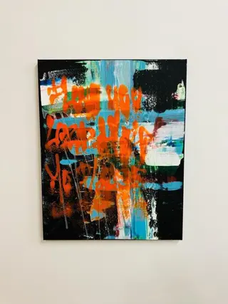 Karl Lagasse (1981) - TABLEAU - I LOVE YOU LORD -Oeuvre exposition Austin Texas USA 2023