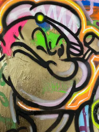 Doped Out M (1988) - Gold Popeye - Acrilic madness
