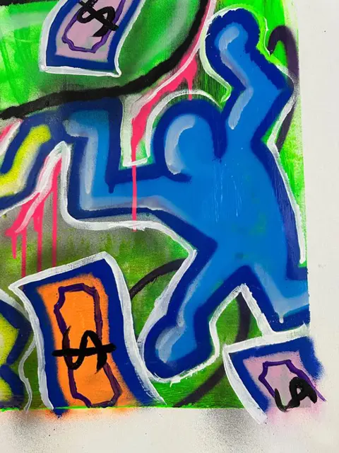 Doped Out M (1988) - Yoshi dollars Vs Keith Haring x Nintendo Mario bros