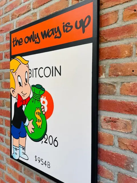 Xavier Van Walsem (1980) - Richie Rich Monopoly bitcoin card