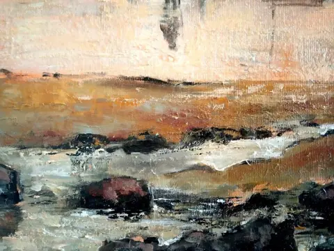Jasmin Navoyan - Large. After Eugène Boudin "Le Havre, Sunset at Low Tide"