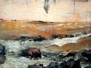 Jasmin Navoyan - Large. After Eugène Boudin "Le Havre, Sunset at Low Tide"