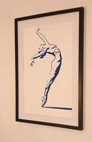 Liesens - Ballerina ( urban pop art) incl gratis lijst