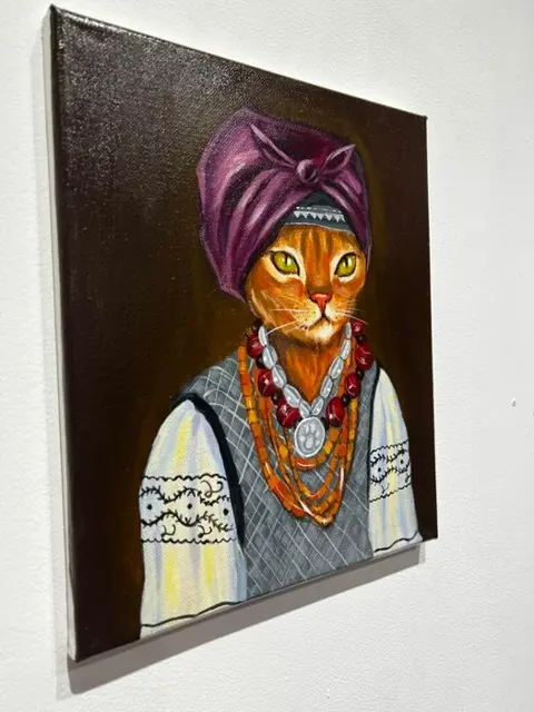 Oksana Osowska (1996) - Cat in traditional costume