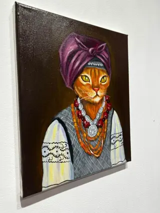 Oksana Osowska (1996) - Cat in traditional costume