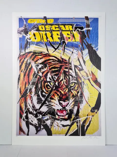 Mimmo Rotella (1918-2006) - Circo Orfei (Orfei's Circus)