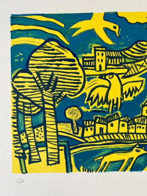 Corneille (1922-2010) - Auvers-sur-Oise, Village de Van Gogh et de Corneille