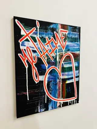 Karl Lagasse (1981) - TABLEAU - JE T'AIME -Oeuvre exposition Austin Texas USA 2023