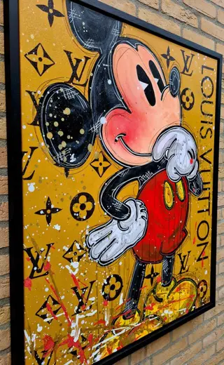 Moontje (1971) - Mickey Thinking about Louis Vuitton.Gold edition