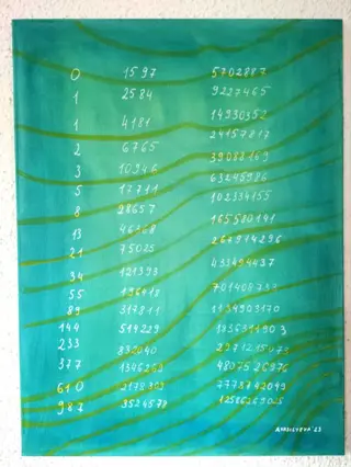 Anastasia Vasilyeva - Fibonacci numbers from Science Art Collection