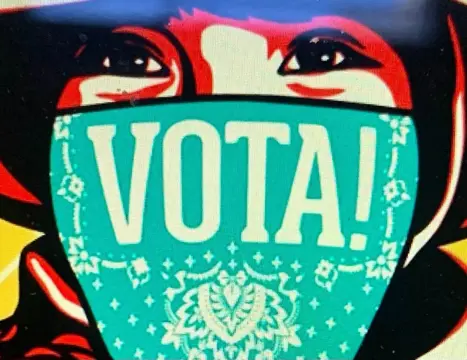 Shepard Fairey (OBEY) (1970) - Vota! Alto Al Fascismo - Collaboration with Shepard Fairey AP