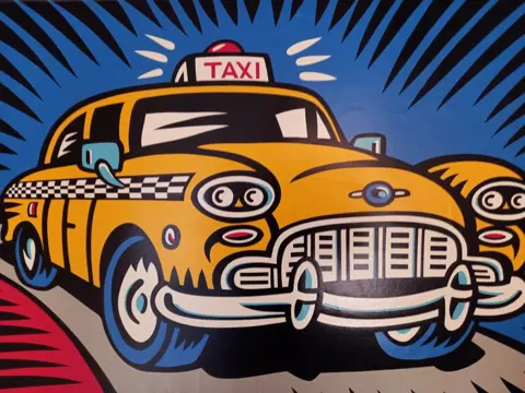 Burton Morris (1964) - HEY TAXI!