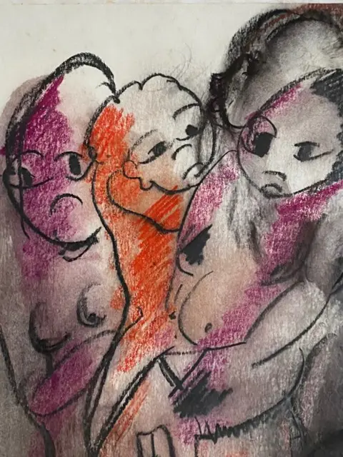 Frans Martin Claerhout (1919-2006) - Composition of figures
