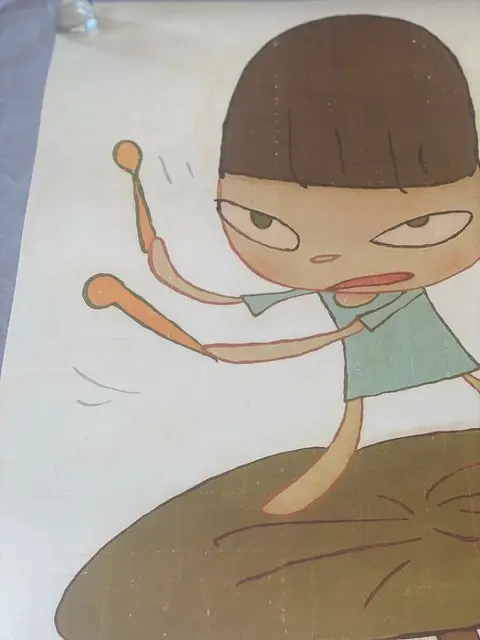 Yoshitomo Nara (1959) - Marching on a Butterbur Leaf - DC