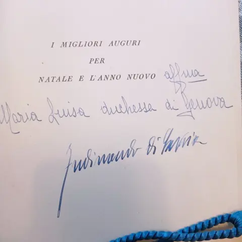 Ferdinando duca di Genova, Maria Luisa Duchessa di Genova - Signed calendar - 1940