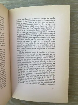 L'Abbé Prévost / Sylvain Sauvage - Histoire du Chevalier des Grieux et de Manon Lescaut - 1941