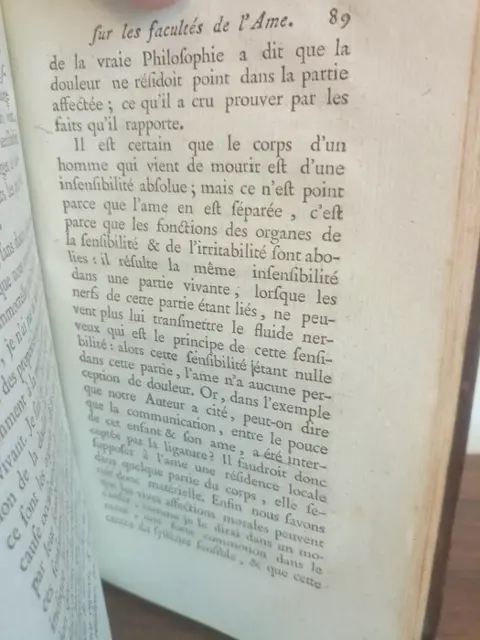 Fabre - Essai sur les facultés de l'âme - 1787