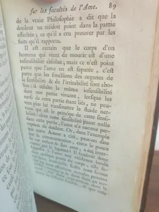 Fabre - Essai sur les facultés de l'âme - 1787