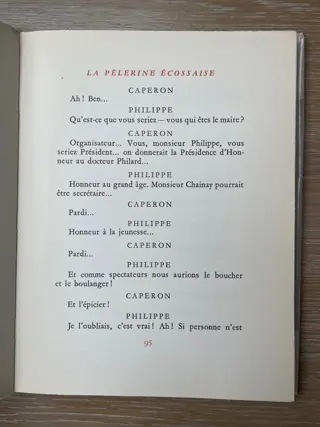 Sacha Guitry / Grau Sala - La Pèlerine écossaise - 1951